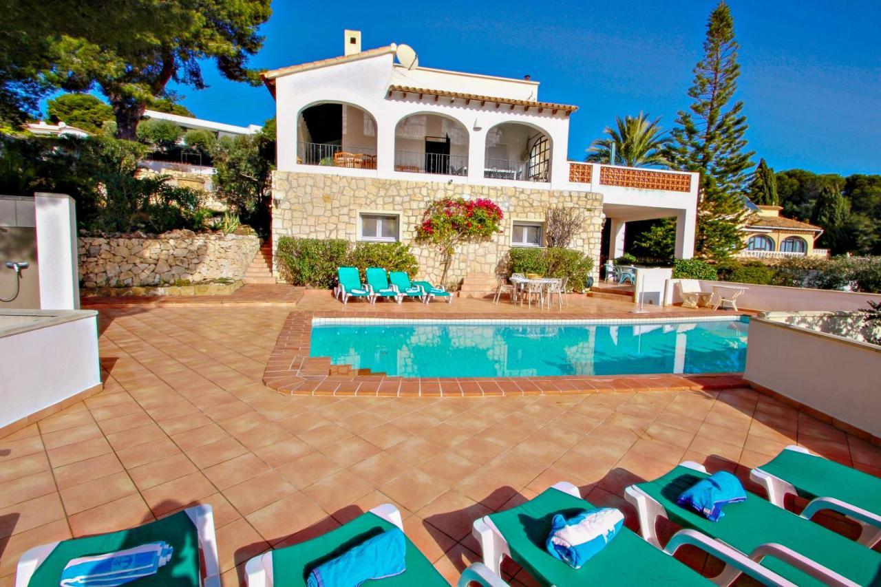 Dos Chicas - Sea View Villa With Private Pool In Moraira Teulada Dış mekan fotoğraf